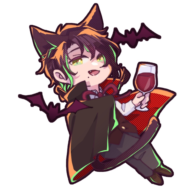 ドラキュラ紳士_ハロウィンアクキー