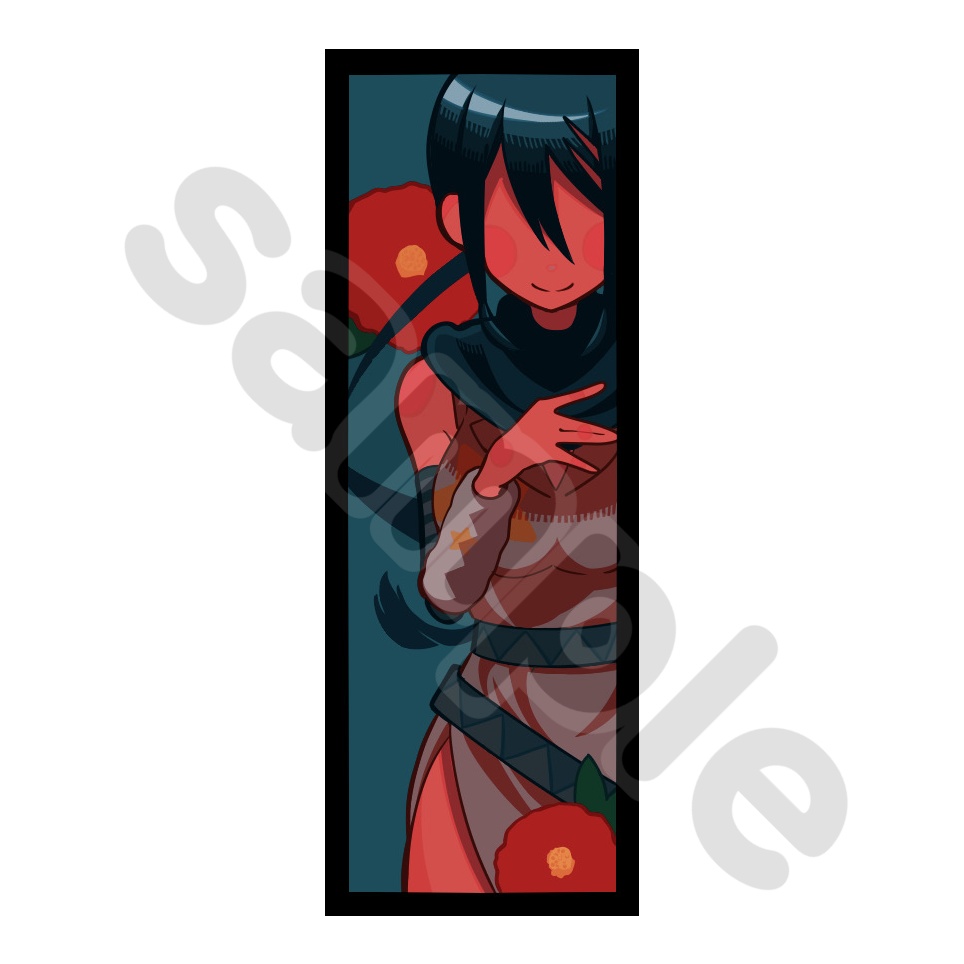 ブラックスター&椿・シールセット