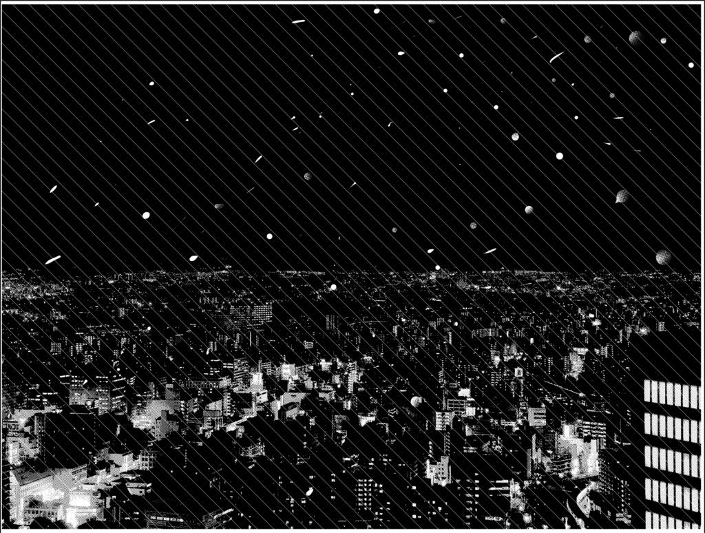 【背景素材】夜景ビル群6