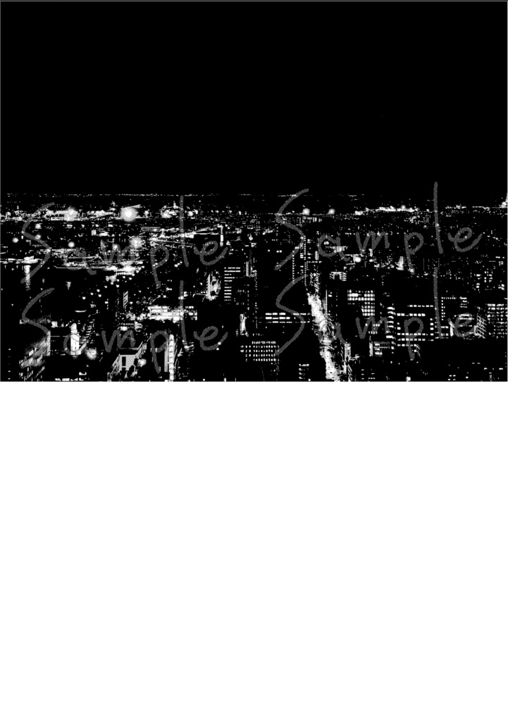 【背景素材】夜景ビル群7