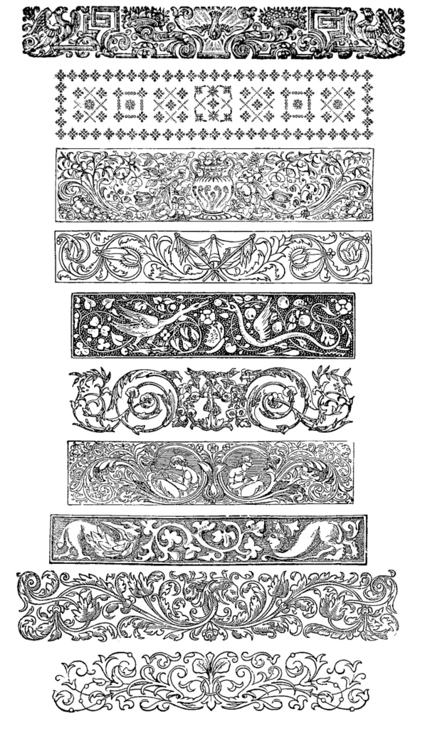 中世風素材「飾り長方形」30種類