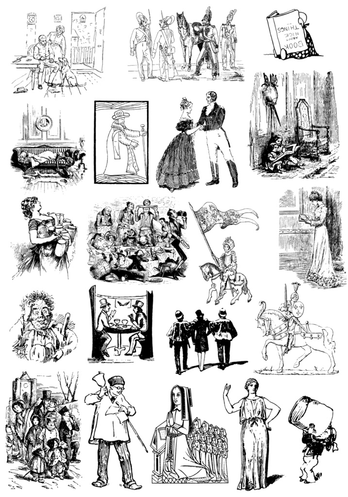 中世風素材「人物」20種類