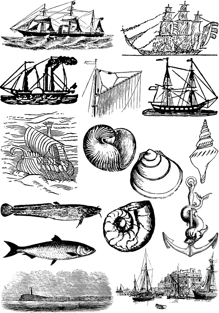 中世風素材「海」15種類その3