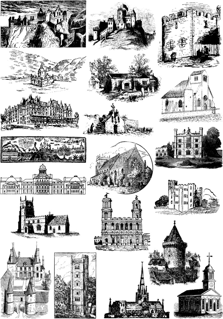 中世風素材「城、教会」20種類その3