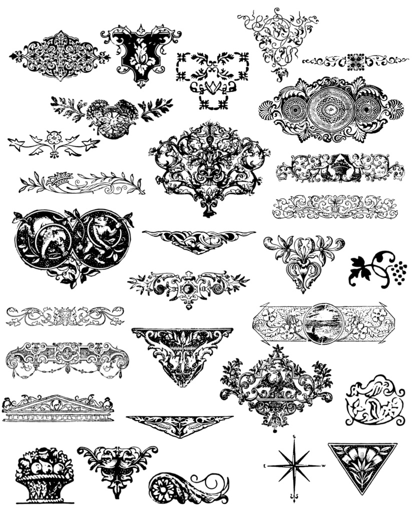 中世風素材「ワンポイント」150種類まとめ