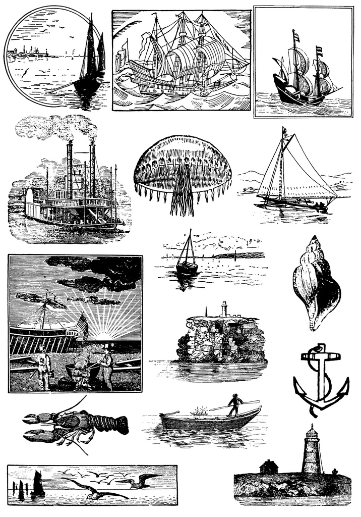 中世風素材「海」15種類その4