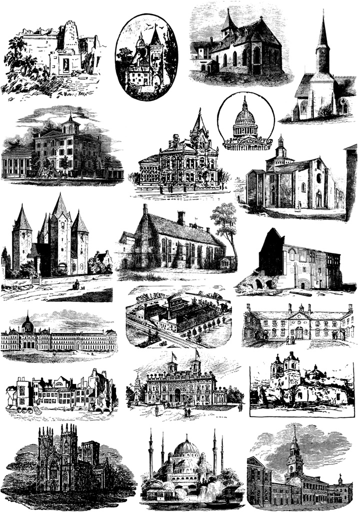 中世風素材「城、教会」20種類その4