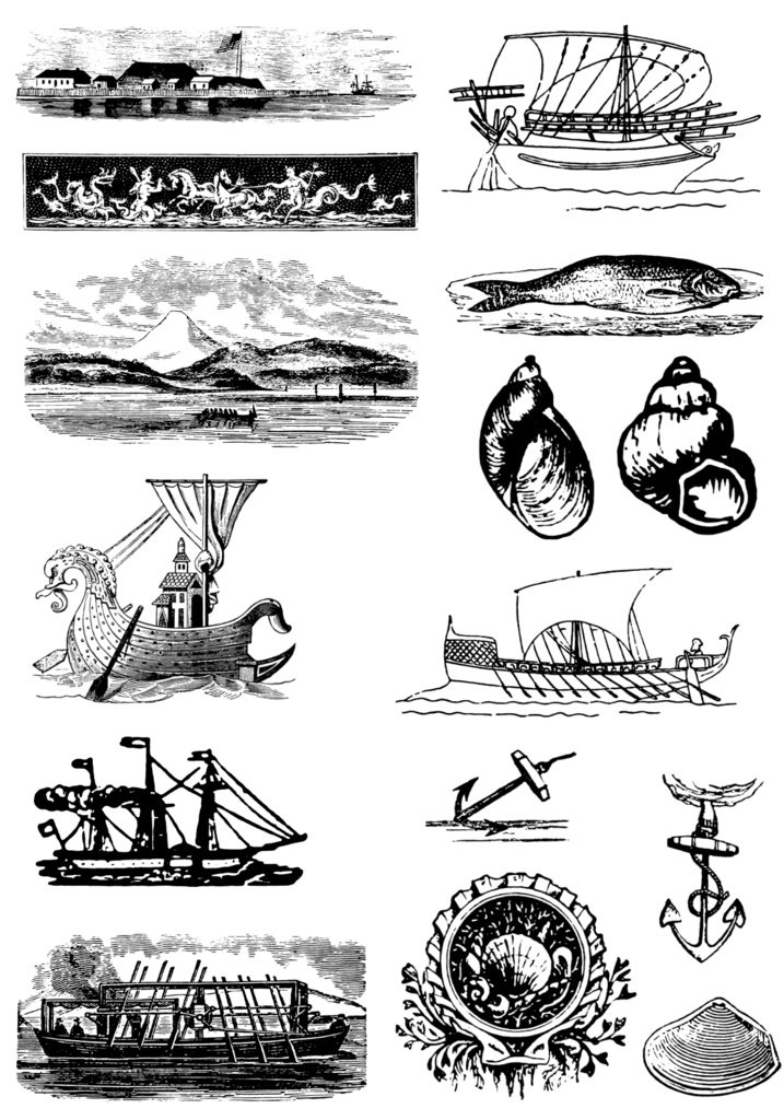 中世風素材「海」75種類まとめ