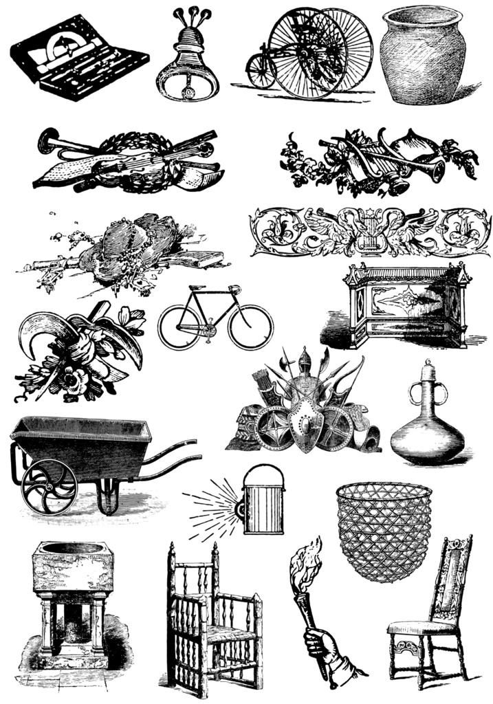 中世風素材「器具」100種類まとめ
