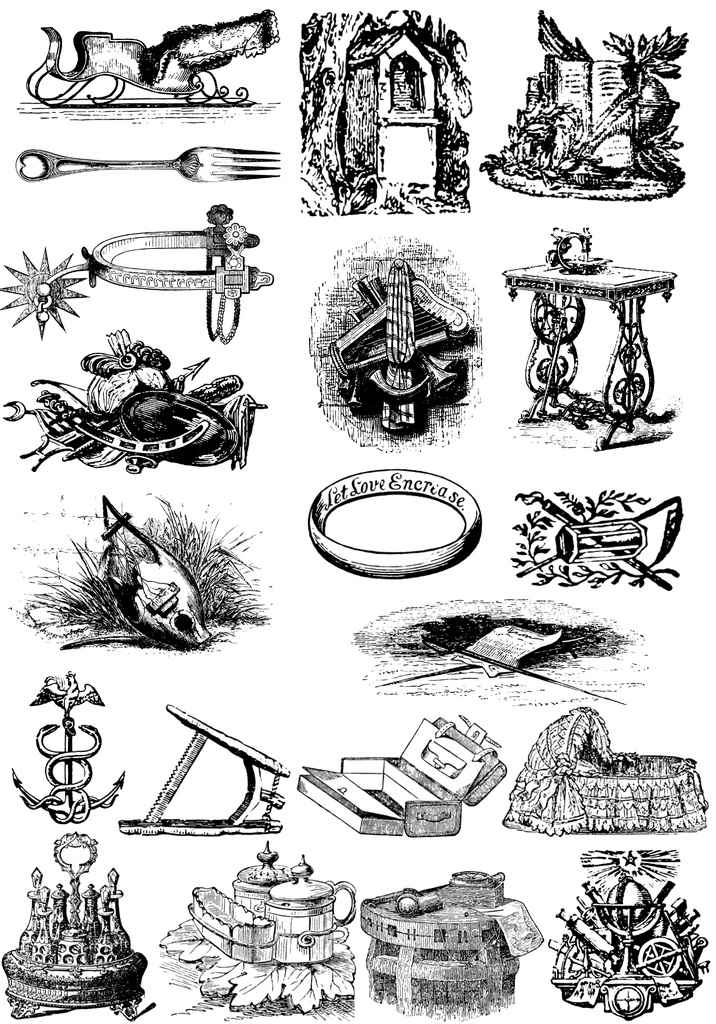 中世風素材「器具」100種類まとめ