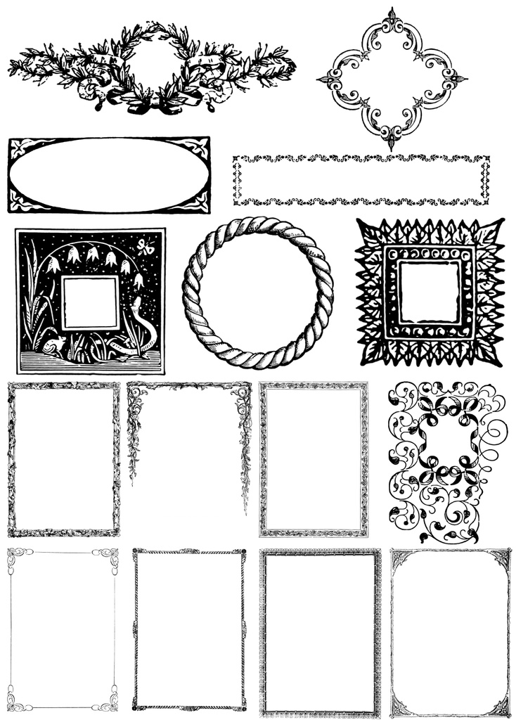 中世風素材「フレーム」75種類まとめ