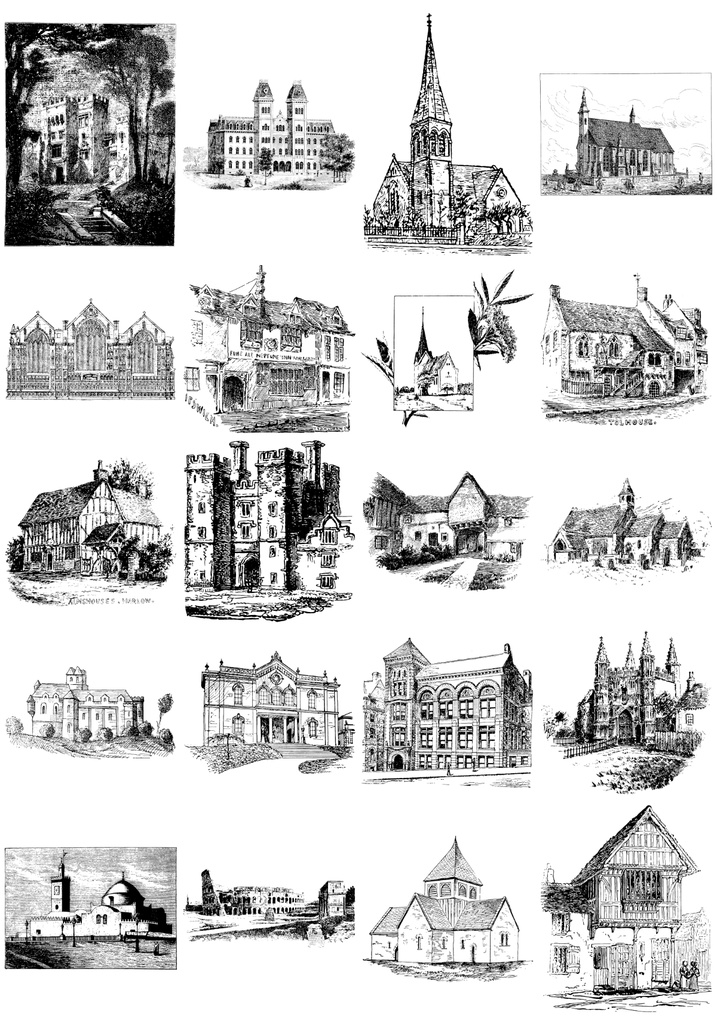 中世風素材「建物」100種類まとめ