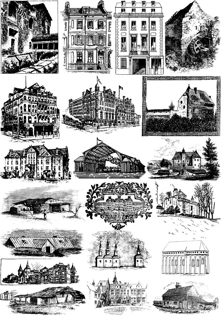 中世風素材「建物」100種類まとめ