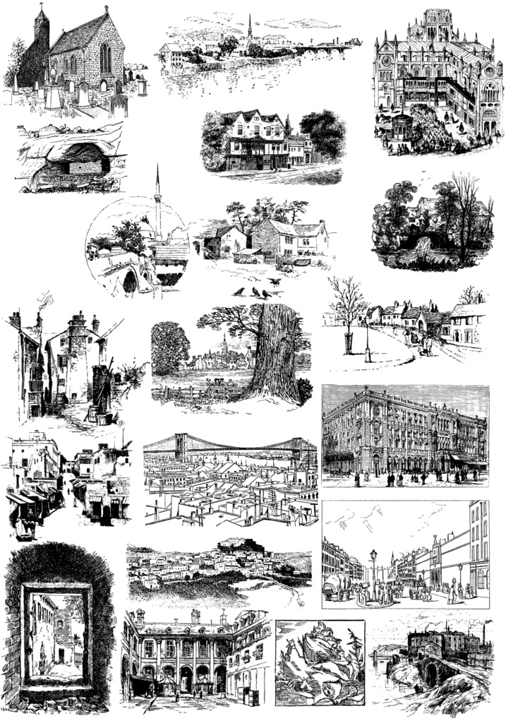 中世風素材「町」100種類まとめ