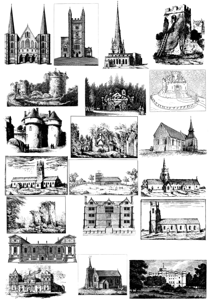 中世風素材「城、教会」100種類まとめ