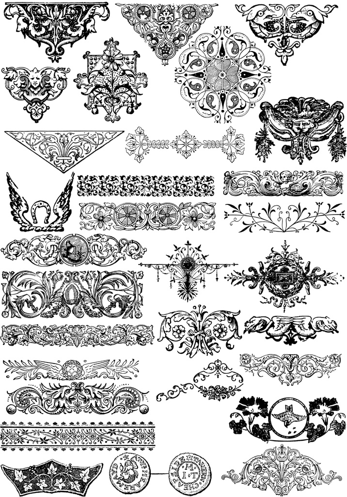 中世風素材「ワンポイント」30種類