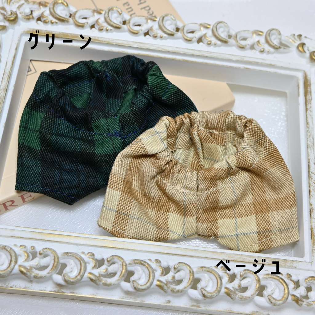 【16cm】チェック柄パンツ