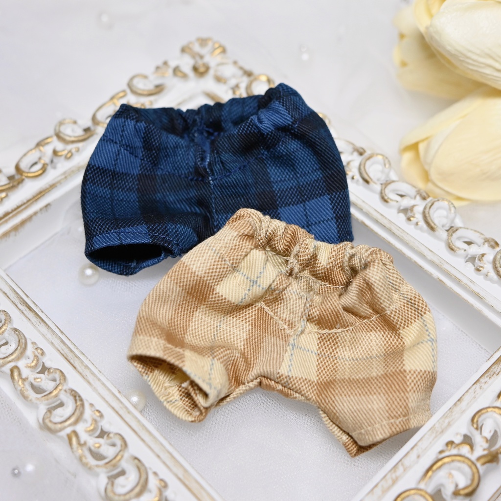 チェック柄パンツ