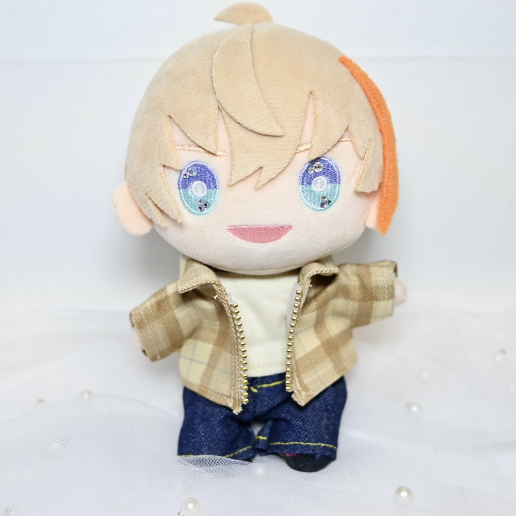 【16cm】チェックアウター&トップスセット