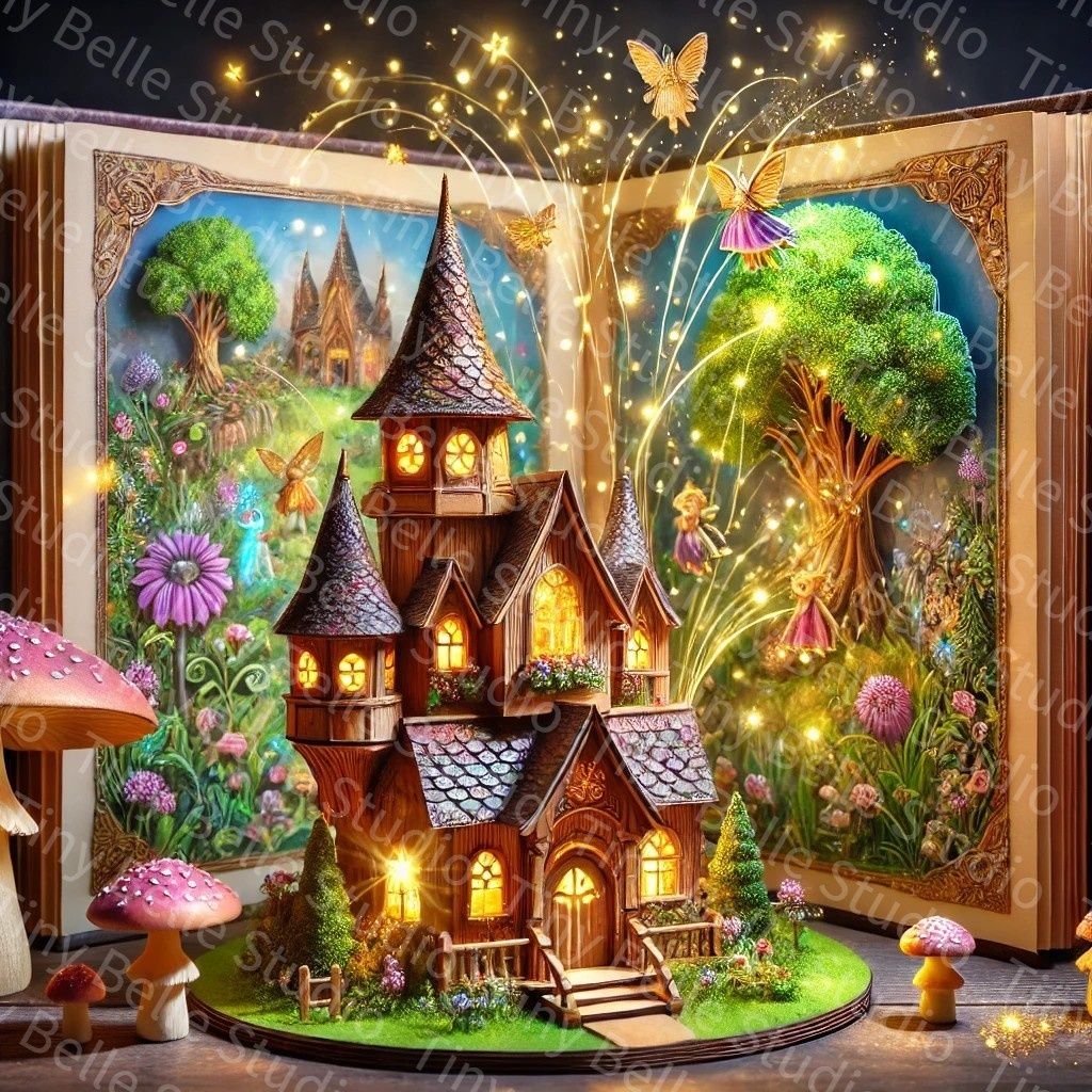 本を開いたら…AI無料画像7枚(有料+7枚)