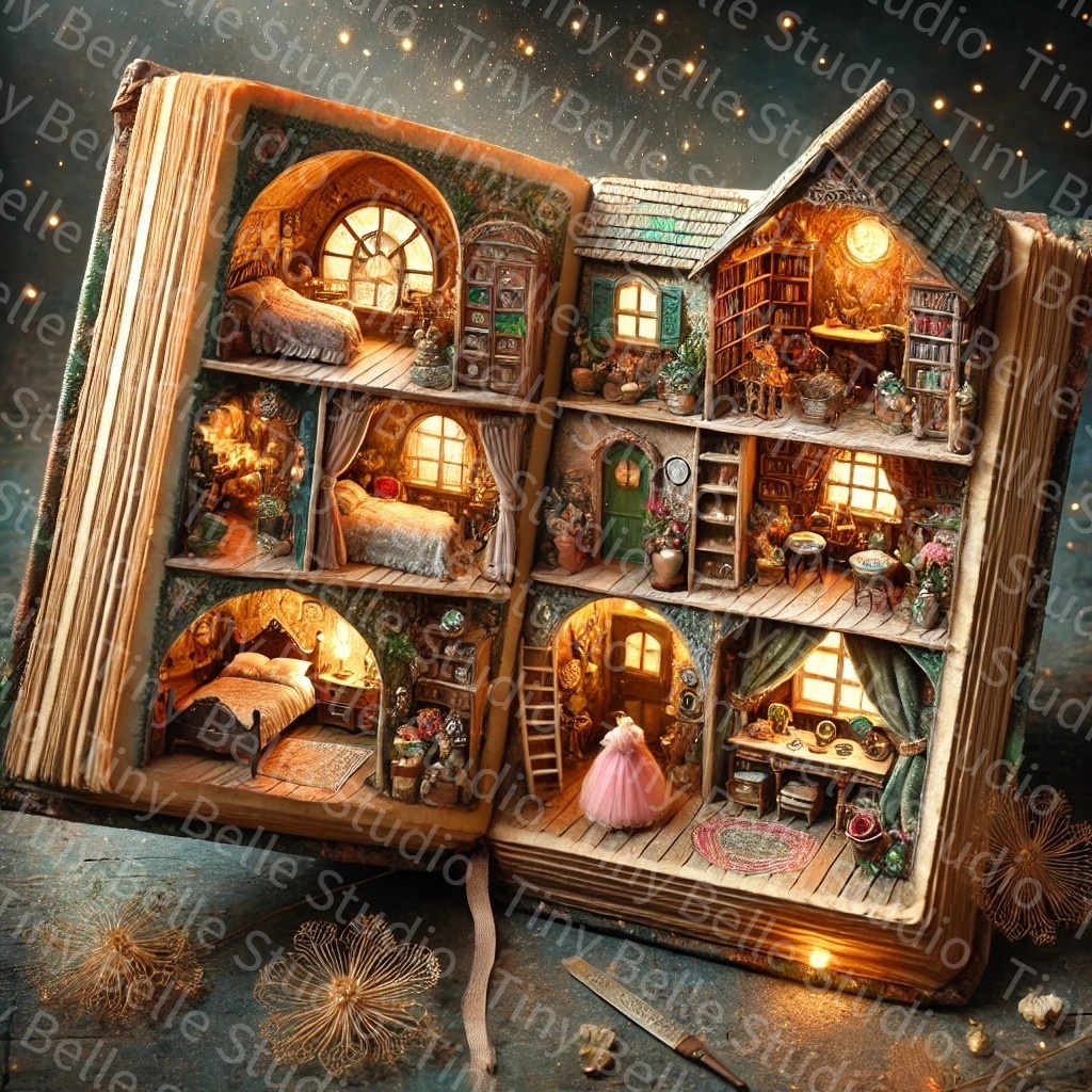 本を開いたら…AI無料画像7枚(有料+7枚)