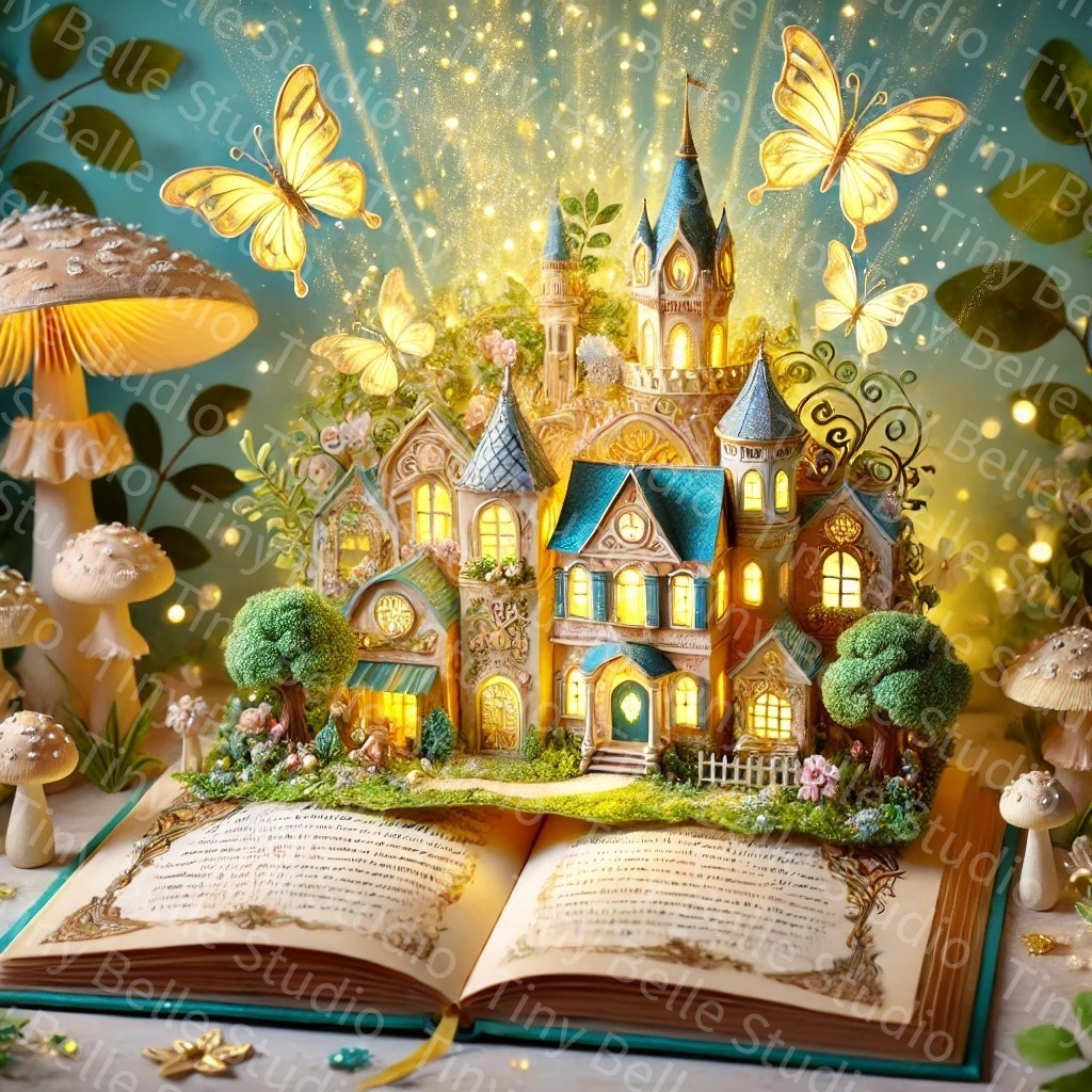 本を開いたら…AI無料画像7枚(有料+7枚)