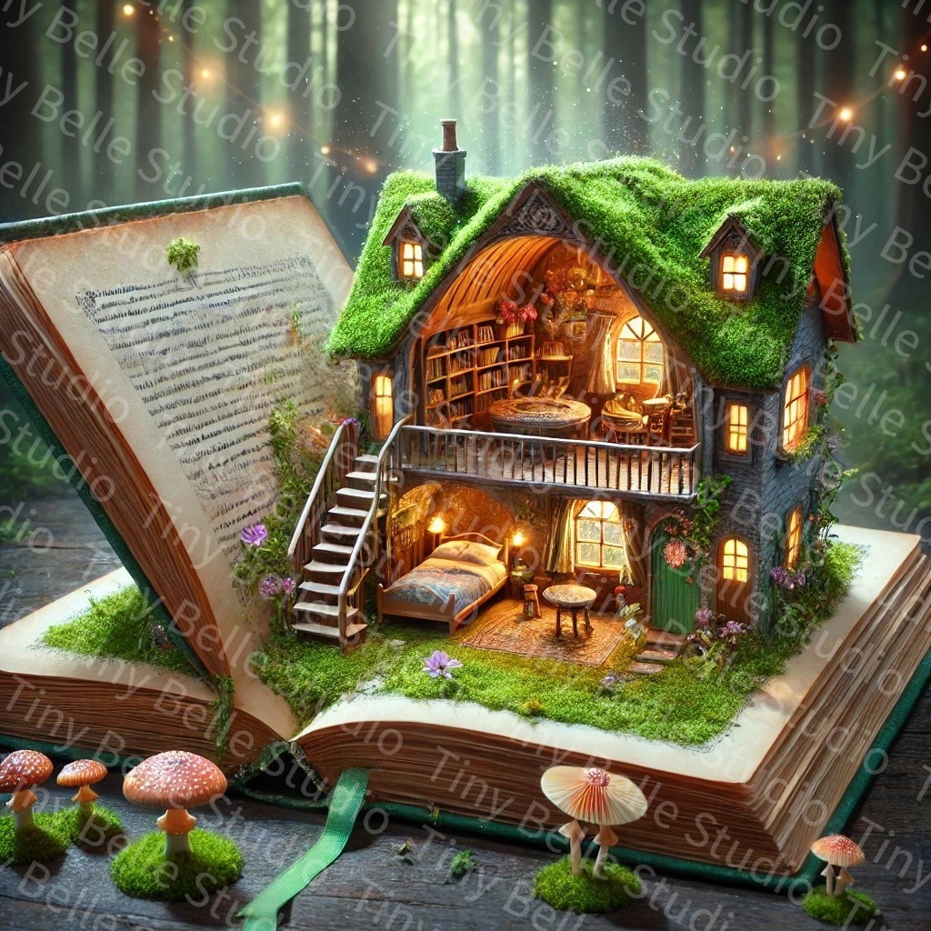 本を開いたら…AI無料画像7枚(有料+7枚)