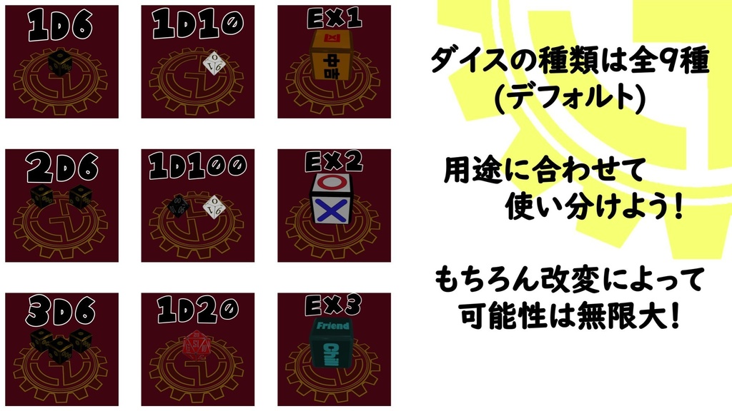 【VRC想定・MA対応】我楽多印のどこでもサイコロ《Garakuta's Dice System》