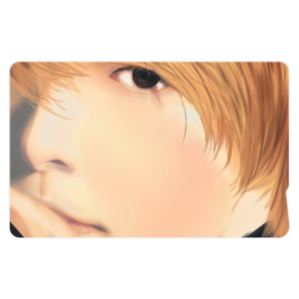 金髪男子ICカードステッカー