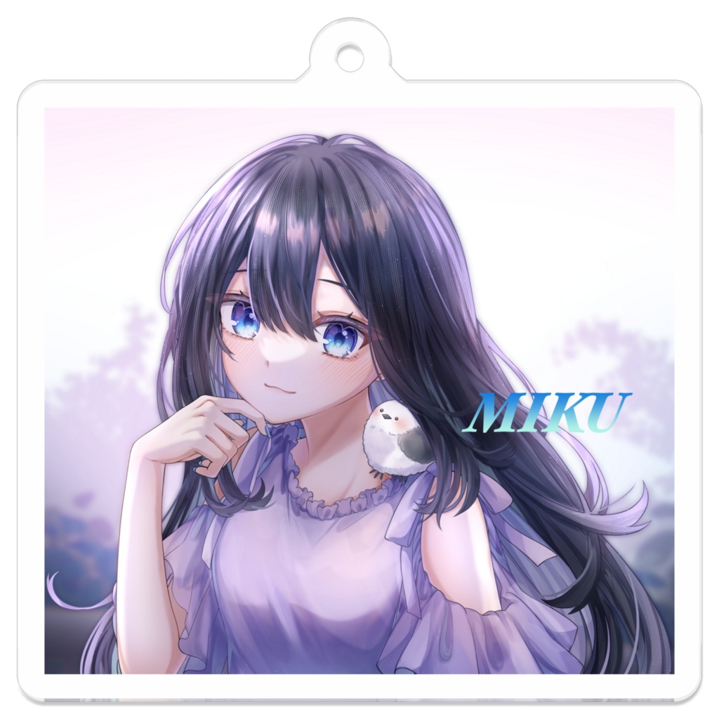 【新アイコン】🐥🌈みく アクリルキーホルダー(5×5cm)