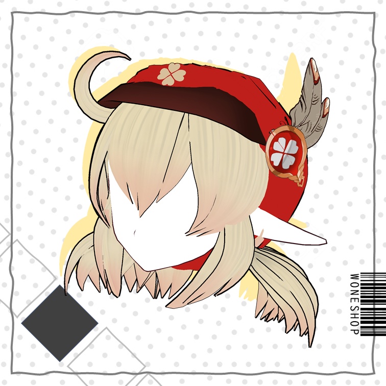 VRoid Hair Preset- Klee/Genshin Impact