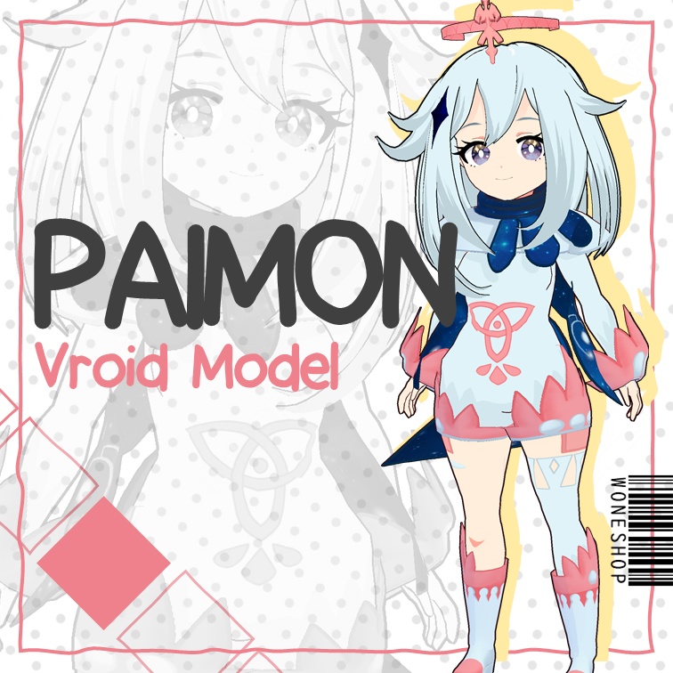 VRoid Model- Paimon/Genshin Impact