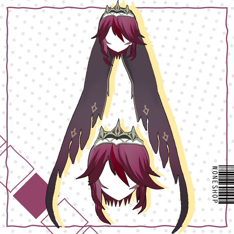 VRoid Hair Preset- Rosaria/Genshin Impact