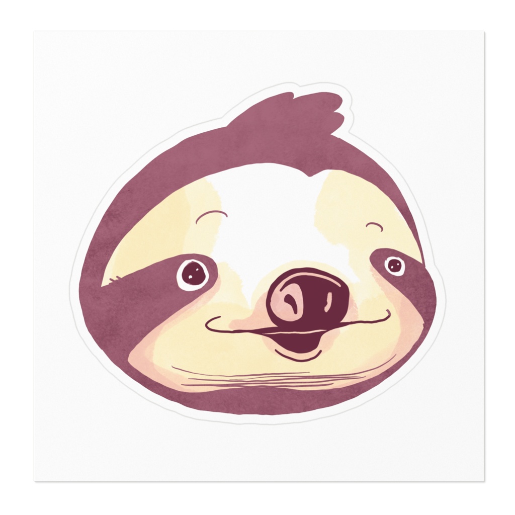 のんびりナマケモノ ステッカー