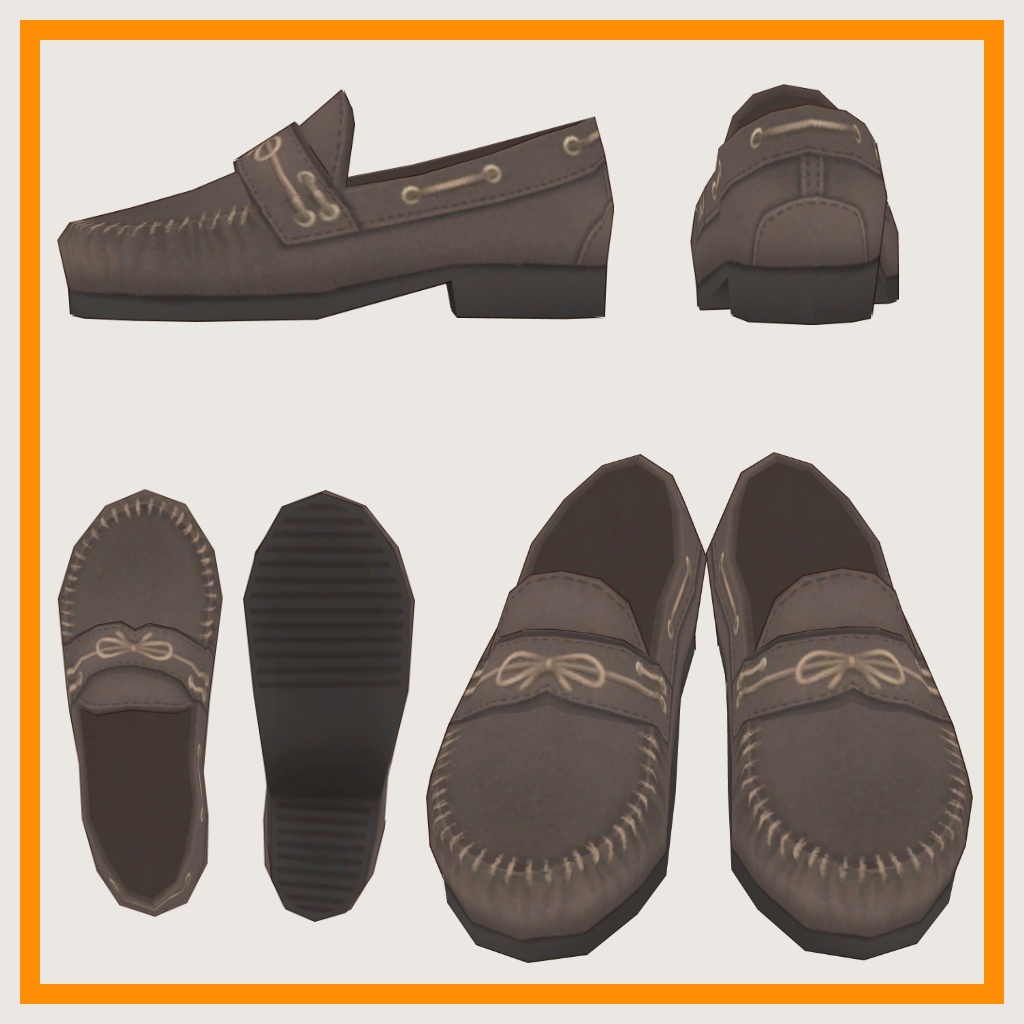 【VRoid】モカシン(サンプルあり)【男女兼用 #VRFFコネクト 】