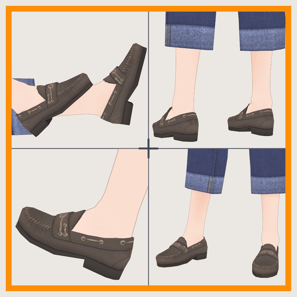 【VRoid】モカシン(サンプルあり)【男女兼用 #VRFFコネクト 】