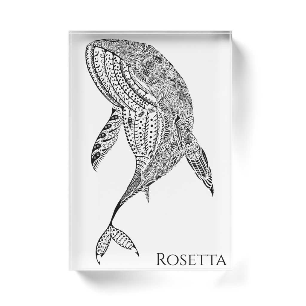 クジラ アクリルブロック