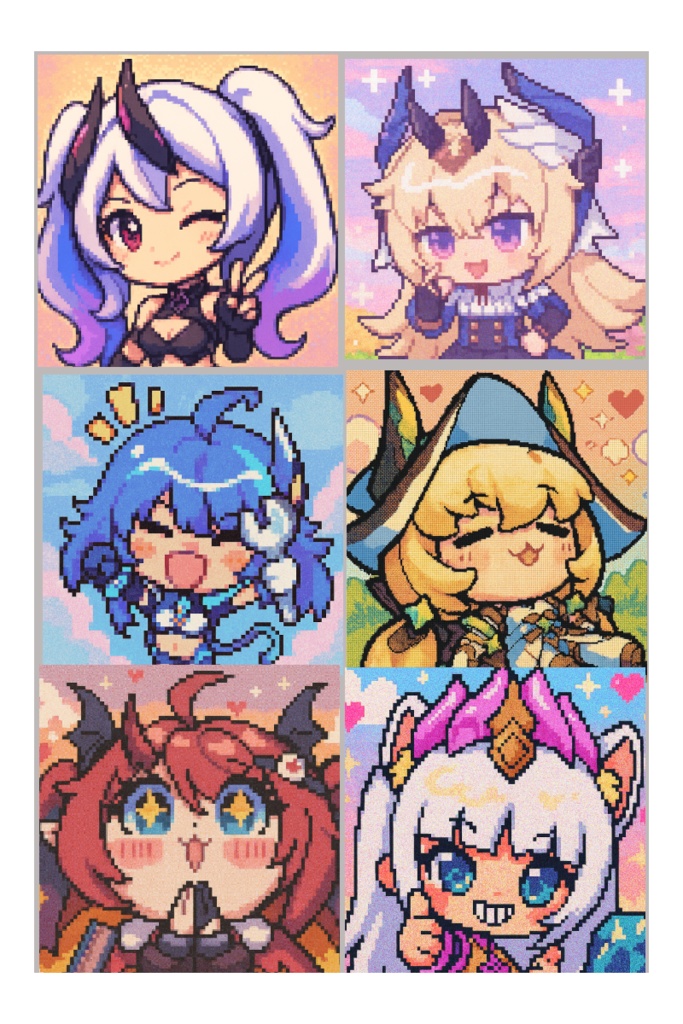 星の翼のちびキャラをAIでドット絵風に変換（キャミィ）