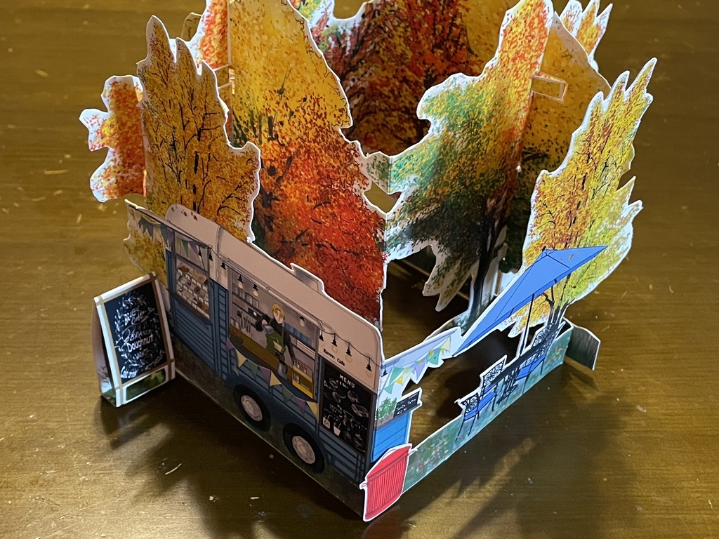 秋のキッチンカー カード