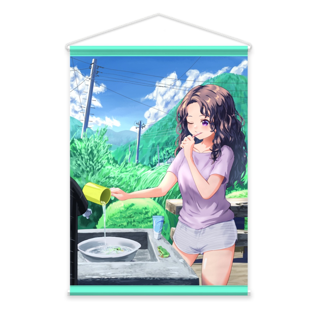 歯磨きする翠