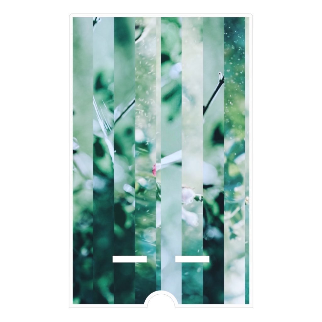 消えそうな、夏、日差し、セミの鳴き声。アクリルスマホスタンド。