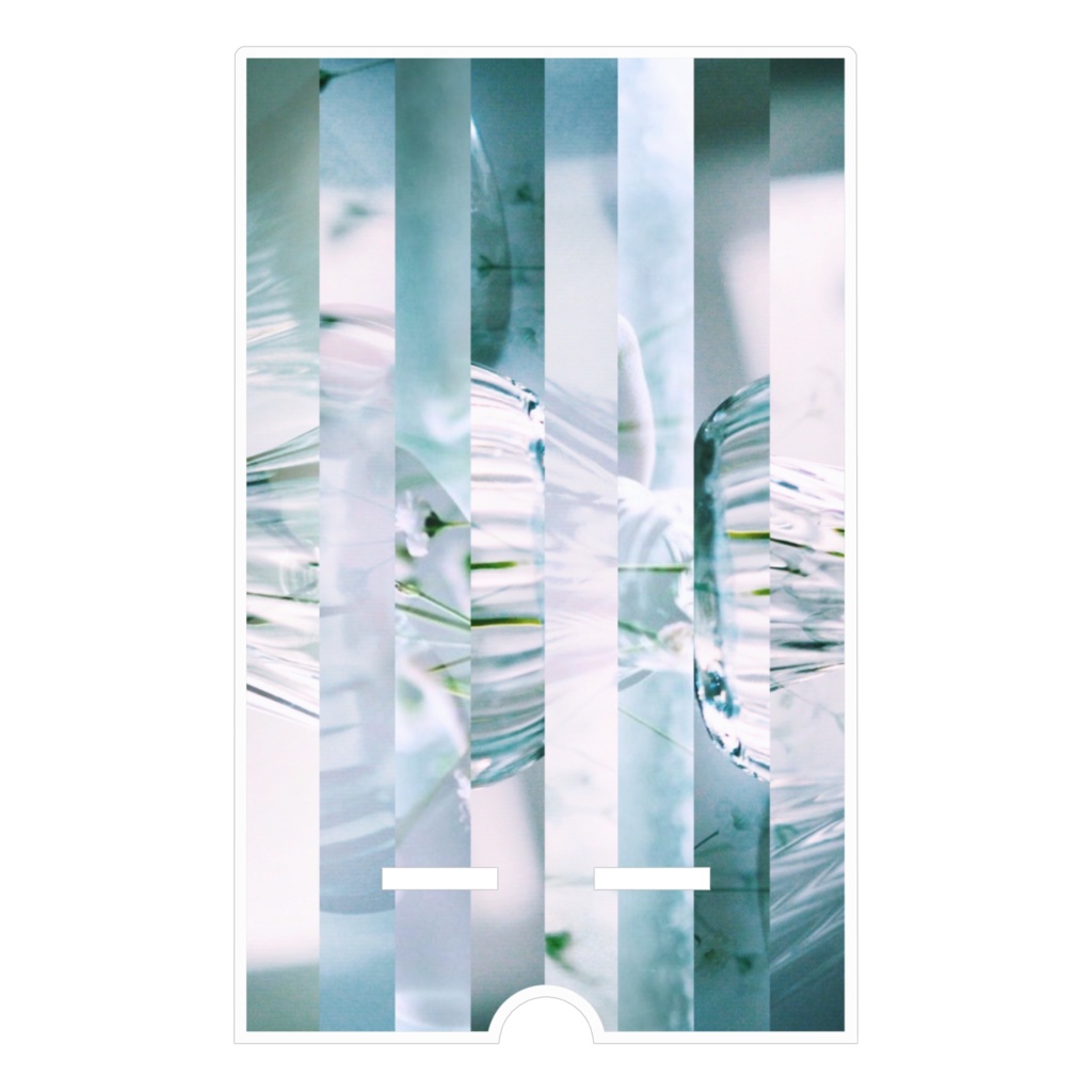 終わらない夏。2019、ガラスの音。アクリルスマホスタンド。