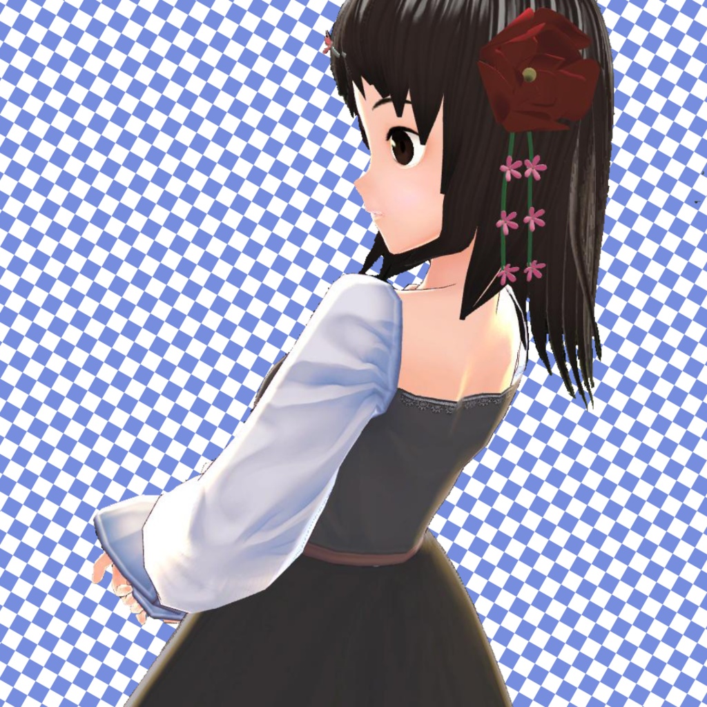 花の髪飾り(アクセサリー)/花のヘアピン(無料sample)