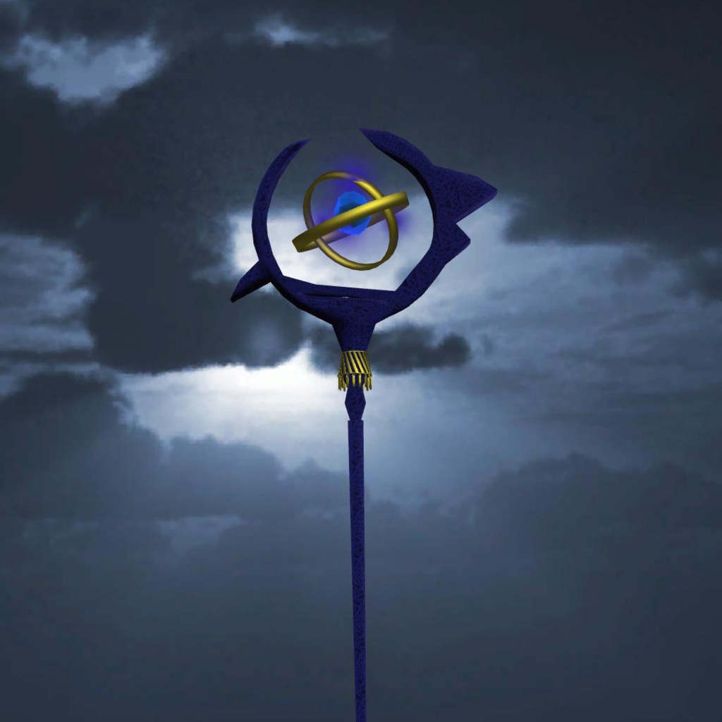 蒼きクリスタルの闇杖(Dark staff of blue crystal)