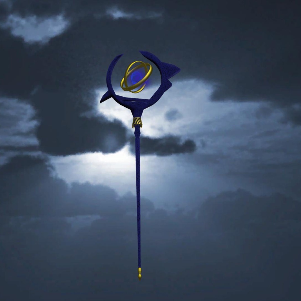 蒼きクリスタルの闇杖(Dark staff of blue crystal)