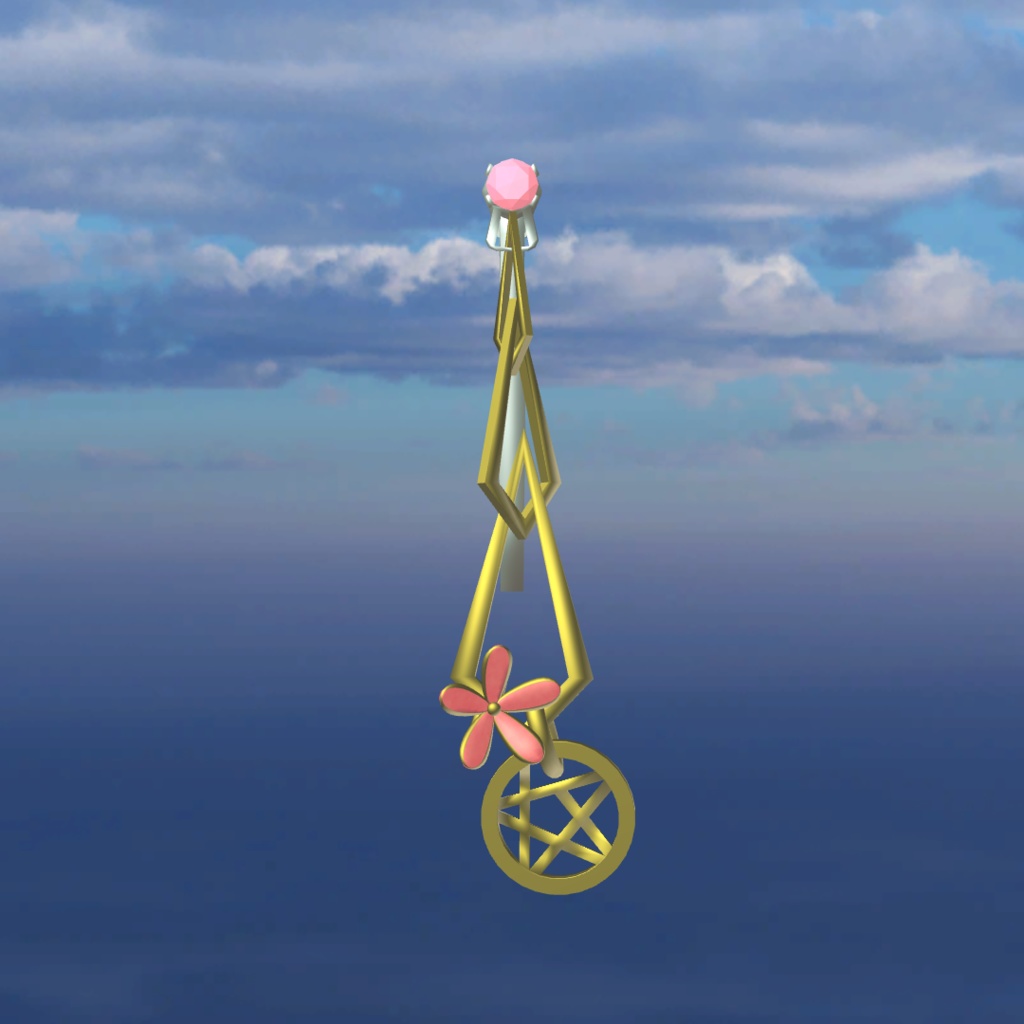 桜と星のイヤリング( Cherry Blossoms and star earrings)