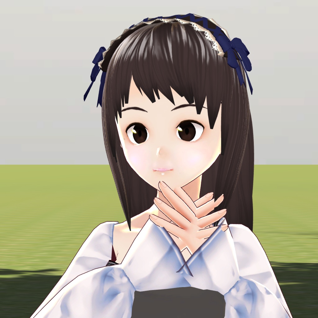 リボンとレースのヘッドドレス(Headdress)