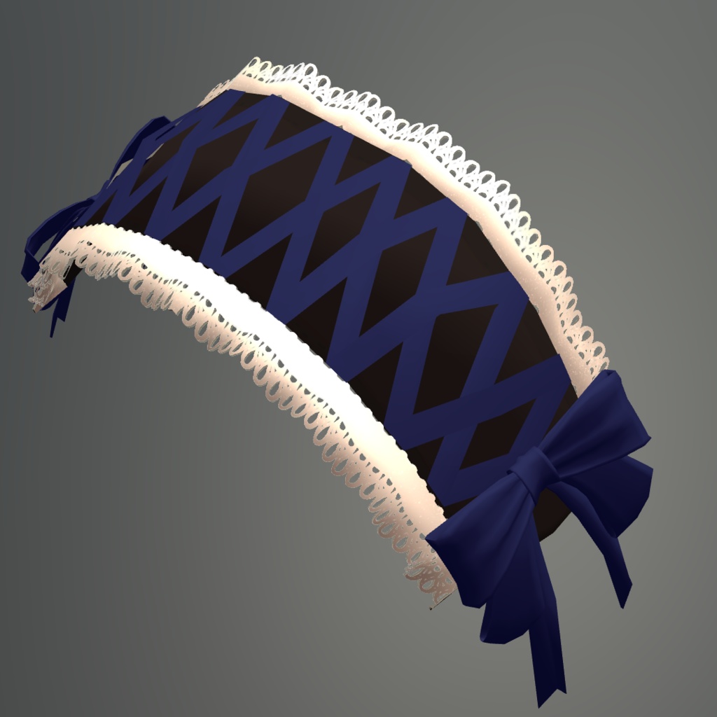 リボンとレースのヘッドドレス(Headdress)