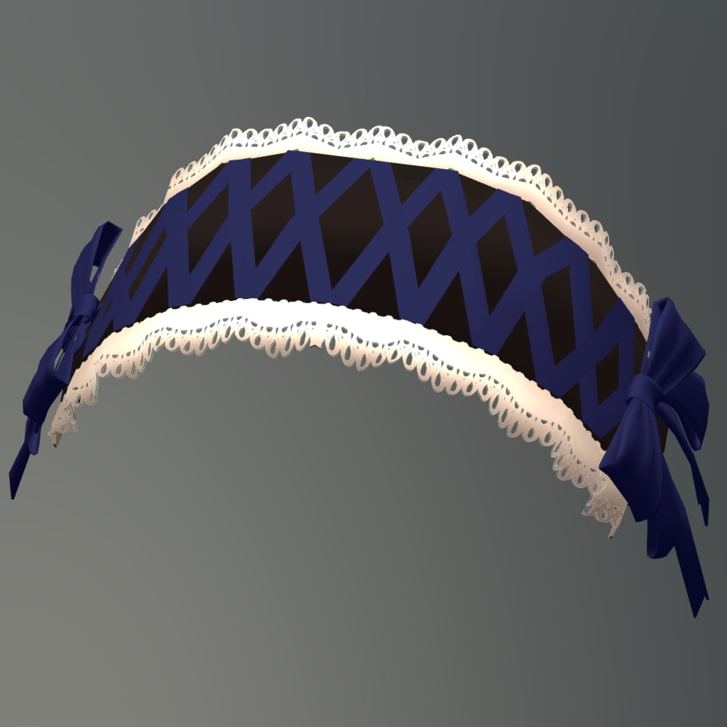 リボンとレースのヘッドドレス(Headdress)