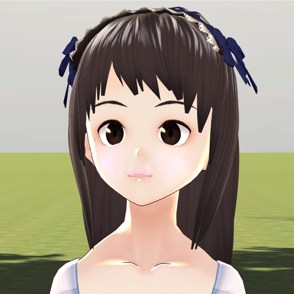 リボンとレースのヘッドドレス(Headdress)